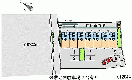 ★手数料０円★明石市二見町西二見　月極駐車場（LP）